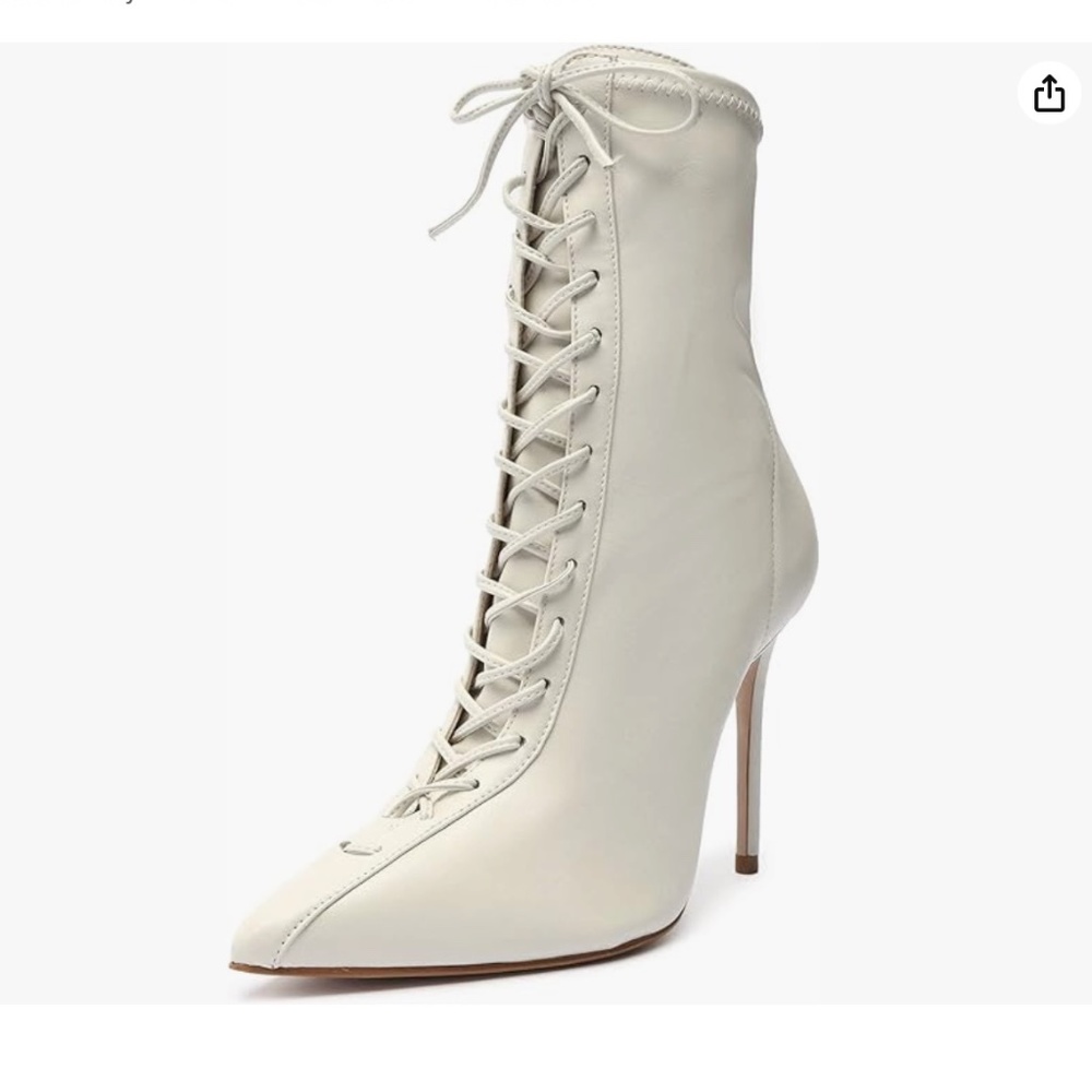 SCHUTZ Women's Tennie Lace Up High Heel Ankle Boots